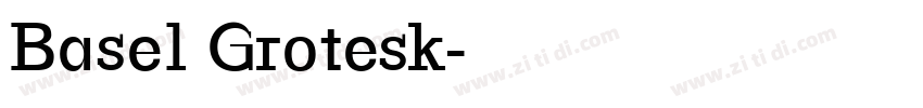 Basel Grotesk字体转换